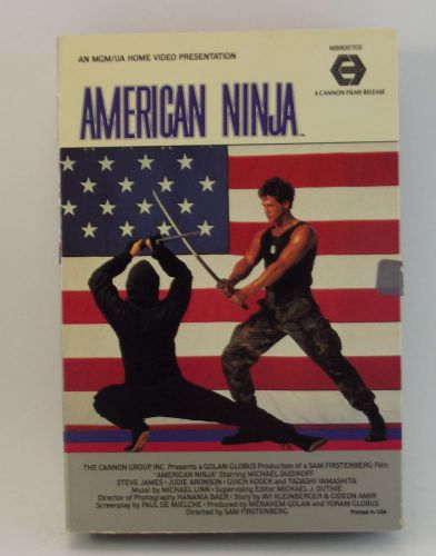 American Ninja Beta Video Cassette Movie Action Ninja Martial Arts