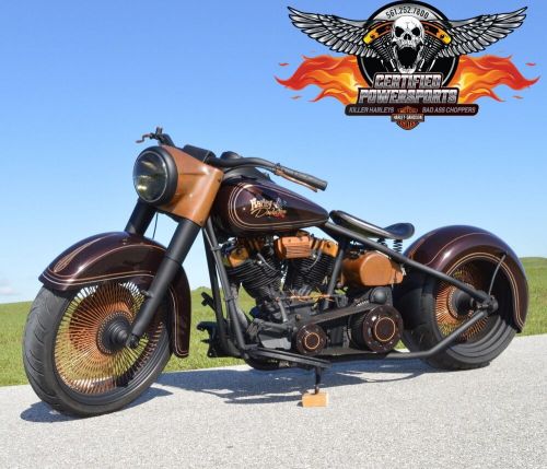 test Harley-Davidson SHOVELHEAD CUSTOM FATBOY BOBBER CHOPPER MINT COND