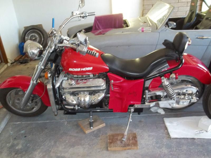Boss Hoss Motorcycle in good condition with very low miles.