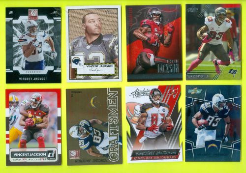Lot of 70 ASSORTED Vincent Jackson FOOTBALL CARDS