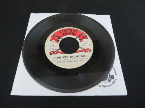 Vincent Records: Russ (Big Daddy) Blackwell 7&#034; Vinyl Record VG-, VR-115