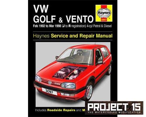 Haynes VW Golf &amp; Vento Petrol &amp; Diesel (92 -98) Manual Volkswagen Workshop