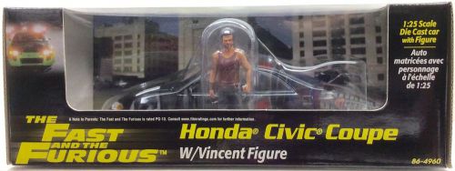 Revell 86-4960 Fast And The Furious 1/25 Honda Civic Coupe W/ Vincent Figure