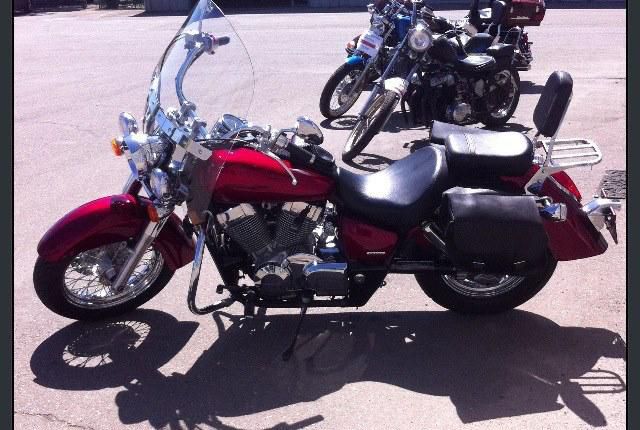 Clean Honda Shadow Cruiser, Candy Apple Red, Low Miles, One Previous Owner