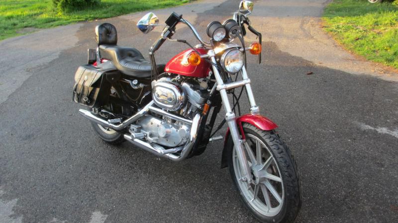 1994 Harley Davidson Sportster 883, Cherry Red Sparkle, Low Miles, Mint Cond.