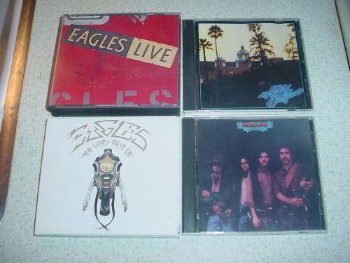 THE EAGLES 4 CD LOT (6 DISCS) HOTEL CALIFORNIA DESPERADO &#034;BEST 0F&#034; &amp; LIVE