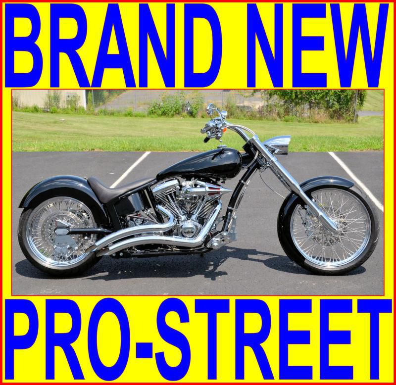 Chromed out american classic motors acm 250 tire 110" pro-street softail chopper