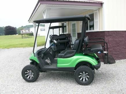 Used 2007 Yamaha Drive Golf Cart Lifted Senergy Green for sale.