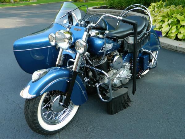1953 Indian Roadmaster Chief with @@ Indian Sidecar