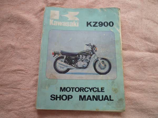 Vintage kawasaki kz900 series shop manual 1973