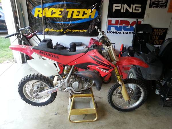 07 Honda cr85 dirt bike title extras in perfect running condition
