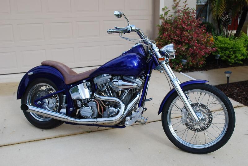Custom Built Softail Motorcycle Harley Evo Motor Rev Tech Trans 2000 miles