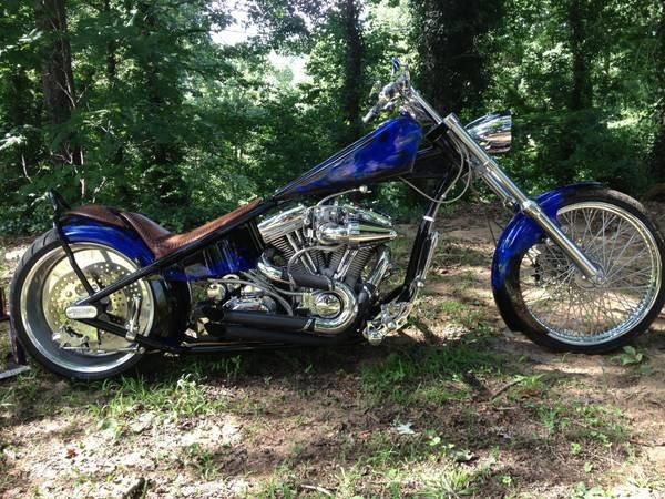 2006 Custom Chopper Excellent Condition & Low Miles Candy Blue