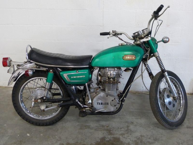 Titled 1970 Yamaha XS1 Motorcycle First Production Year XS650 Project
