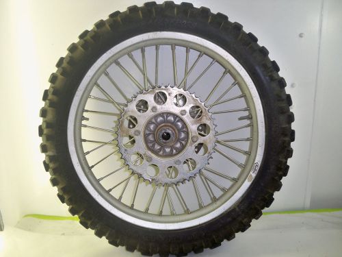 1995 Husaberg 501 FC 19 inch Rear Wheel Assembly Sun Rim Rotor Sprocket FE