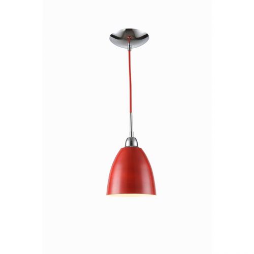Woodbridge Lighting Vento 1-Light Mini-Pendant, Red - 15323CRD