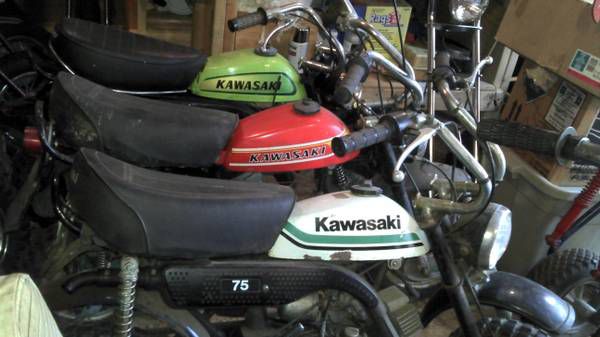 3... KV 75 KAWASAKI mini bike
