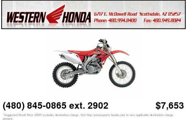 2013 Honda CRF450X Red