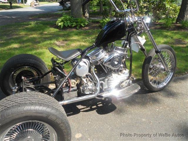 1954 Black Harley Davidson Panhead Trike