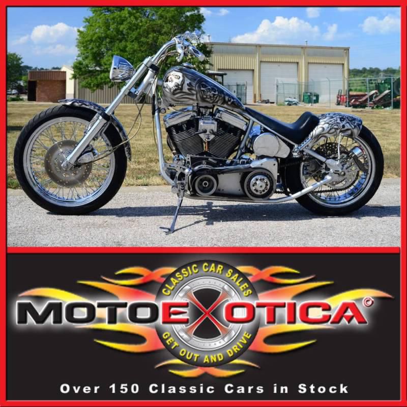 2000 custom motorcycle, custom paint, 100" revtech engine, 5-speed, no reserve