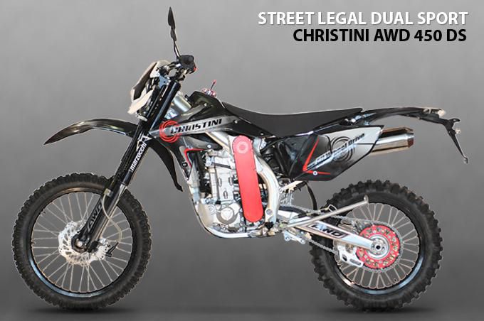 All Wheel Drive Motorcycle - CHRISTINI AWD 450 DS Street Legal (49 States-NO CA)