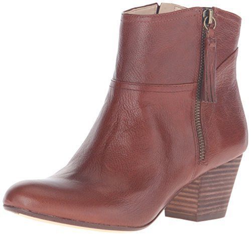 Nine West Women&#039;s Hannigan Cognac Leather Ankle Boot