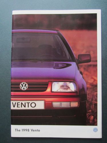 VOLKSWAGEN VW VENTO - 1998 UK BROCHURE. VR6 / TDi