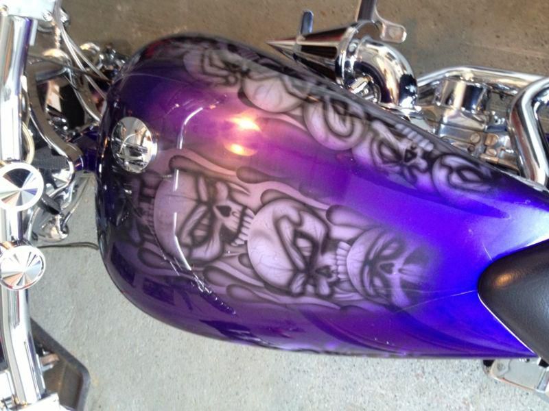 2004 purple american ironhorse slammer custom motorcycle