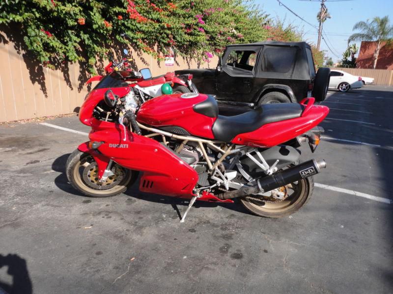 1999 red Ducati 750SS