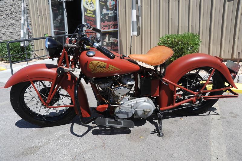 1937 INDIAN Scout Motorcycle Mostly Original - nice patina !