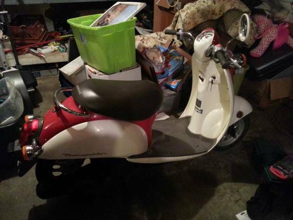 2002 honda metropolitan scooter with helmet, cover, and title